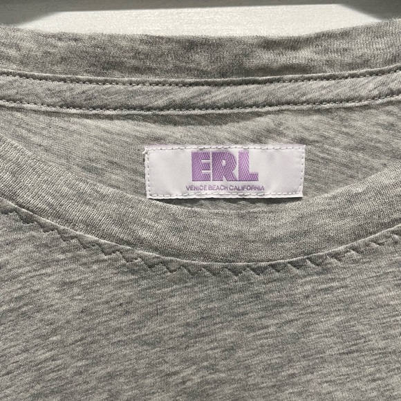 ERL Venice-print cotton T-shirt Grey Womens XL (Fits like Mens M) - Picture 7 of 9